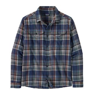 Patagonia Long Sleeved Organic Cotton Midweight Fjord Flannel Shirt - New Navy