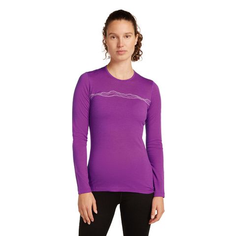 Icebreaker Women's Merino 200 Oasis Crewe - Passion