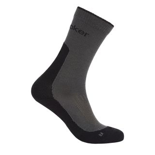 Icebreaker Women's Crew Hike - Light Cushion - Black/obsidian