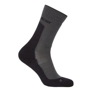 Icebreaker Women's Crew Hike - Medium Cushion - Black/obsidian