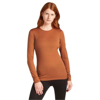 Icebreaker Women's Merino 200 Oasis Crewe - Dusty Clay