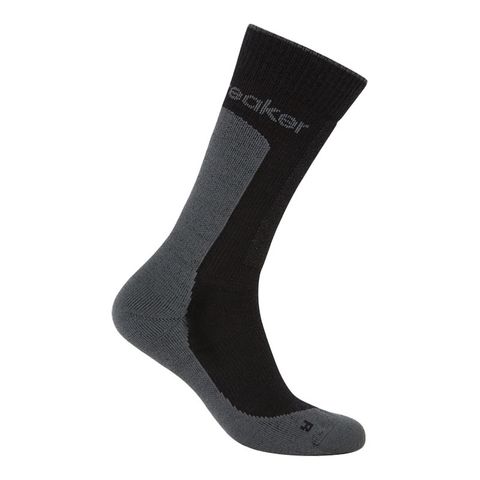 Icebreaker Men's Crew Hike - Medium Cushion - Black/obsidian