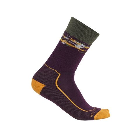 Icebreaker Men's Crew Hike - Medium Cushion - Nightshade / Solar