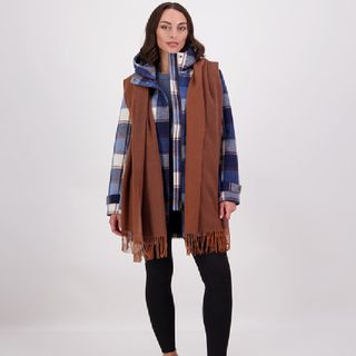 Swanndri Wide Scarf - Rusty