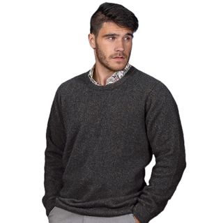 Noble Wilde Men's Cambridge Crew Jumper - Moraine