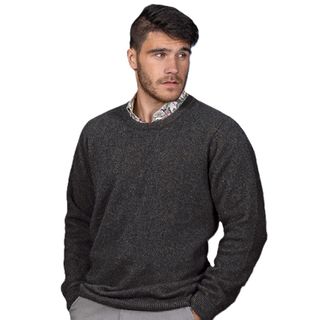 Noble Wilde Men's Cambridge Crew Jumper - Moraine