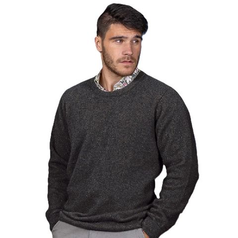 Noble Wilde Men's Cambridge Crew Jumper - Moraine
