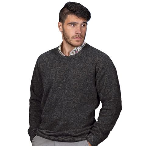Noble Wilde Men's Cambridge Crew Jumper - Moraine