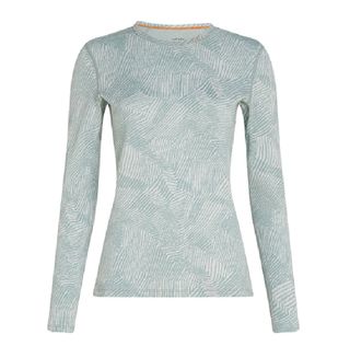 Icebreaker Women's Merino 260 Vertex Crew Frozen Forms - Moss