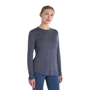 Icebreaker Women's Merino 125 Sphere Long Sleeve - Midnight Navy Heather