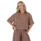 Eadie Lifestyle Olivia Linen Top - Clay