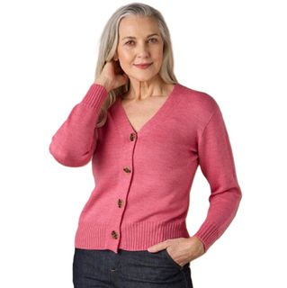 Uimi Women's Jersey Cardigan - Azalea