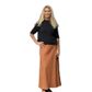 Jiva Maxi Linen Prudence Skirt - Rust