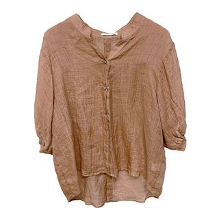Worthier Women's Aurora Linen Top - Clay