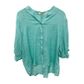 Worthier Women's Aurora Linen Top - Aqua