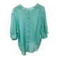 Worthier Women's Aurora Linen Top - Aqua
