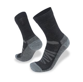 Wilderness Wear Cape To Cape Merino Light Hiker Socks - Black / Charcoal
