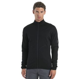 Icebreaker Men's Merino 560 Realfleece Elemental Long Sleeve Zip - Black