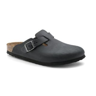 Birkenstock Boston Oiled Leather - Regular - Black