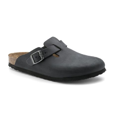 Birkenstock Boston Oiled Leather - Regular - Black