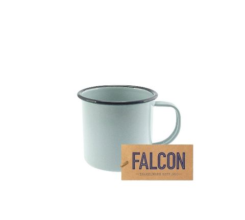 Falcon Enamel Mug 8cm Duck Egg Blue/grey