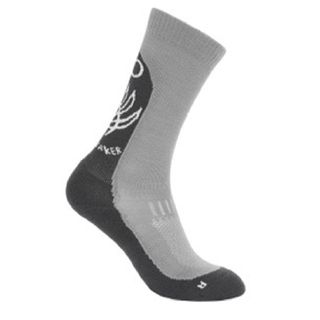 Icebreaker Women's Crew Hike - Light Cushion - Fern Alloy Obsidian/smoke