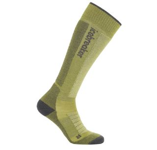 Icebreaker Women's - Over The Calf - Ski - Medium Cushion - Olive / Obsidian