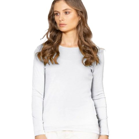 Bayroad Merino Women's Harper Crew - Winter White