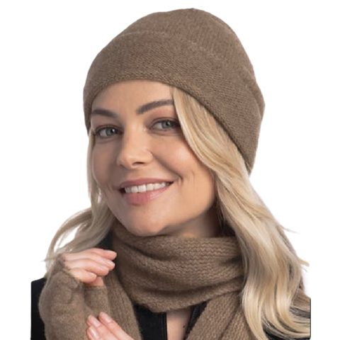 Native World Plain Beanie Mink