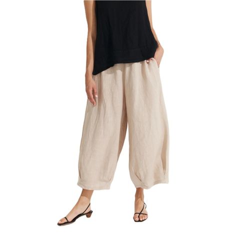 Montainge Eadie Linen Pant - Natural