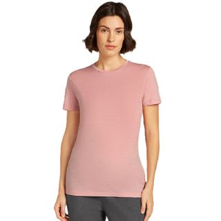 Icebreaker Women's Merino Tech Lite 3 Short Sleeve - Blush