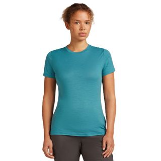 Icebreaker Women's Merino Tech Lite 3 Short Sleeve - Topaz