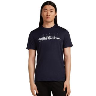 Icebreaker Men's Merino Tech Lite Short Sleeve - Massif / Midnite