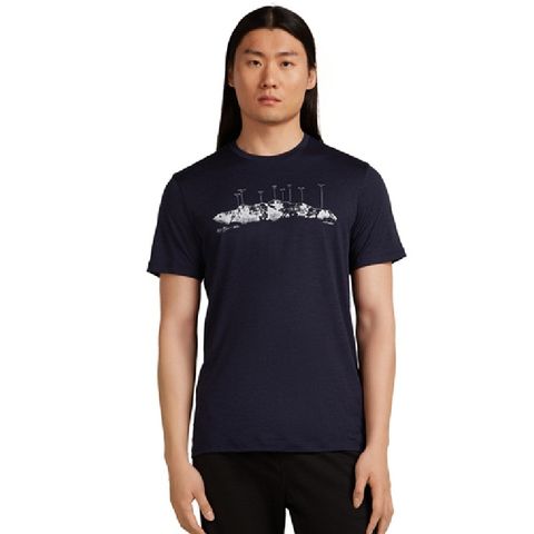 Icebreaker Men's Merino Tech Lite Short Sleeve - Massif / Midnite