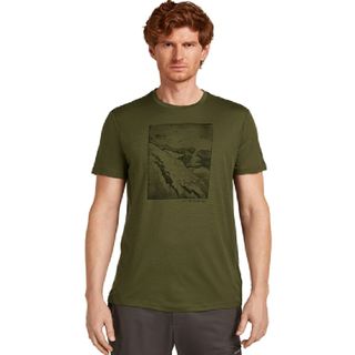 Icebreaker Men's Merino Tech Lite Short Sleeve - Summit / Loden