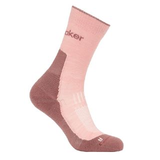 Icebreaker Women's Crew Hike - Light Cushion - Blush / Summit