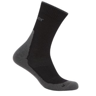 Icebreaker Men's Crew Hike - Light Cushion - Black / Obsidian