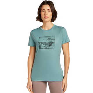 Icebreaker Women's Merino Tech Lite Short Sleeve - Lake / Hydro