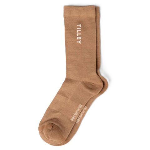 Tilley Merino Outdoor Socks - Camel