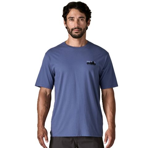 Patagonia Men's '73 Skyline Organic T-shirt - Current Blue