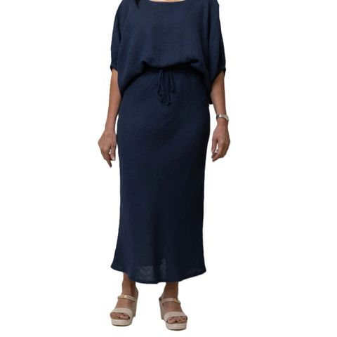 Costa Vita Anna Maxi Skirt - Navy