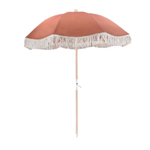 Wandering Folk Beach Umbrella - Copper