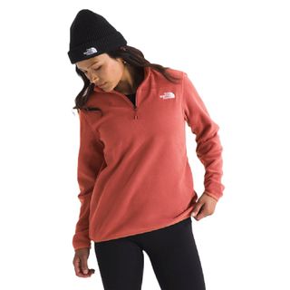 The North Face Women's 100 Glacier ¼ Zip Fleece - Mars Dust