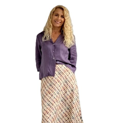 Jiva Fitted Shirt - Aubergine