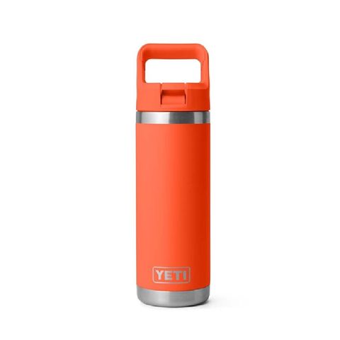Yeti Rambler 18oz Straw Papaya