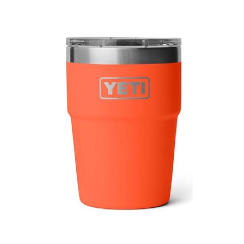Yeti Rambler 16oz Cup Stack Papaya