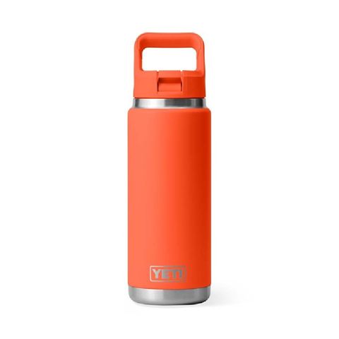 Yeti Rambler 26oz Straw Papaya
