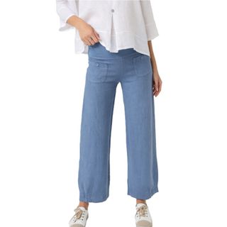 Elizabeth Scott Linen Pants - Sea Blue