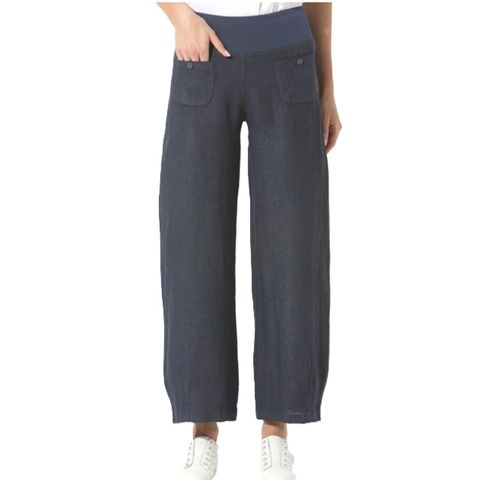 Elizabeth Scott Linen Pants - Indigo