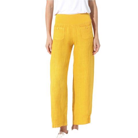 Elizabeth Scott Linen Pants - Tuscan Gold